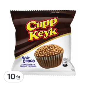 Cupp Keyk 杯子蛋糕 堅果可可風味 10入, 330g, 10包