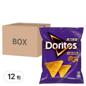 Doritos 多力多滋 玉米片 蒜味牛菲力, 40g, 12包