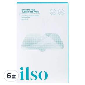 ilso Natural mild 溫和去粉刺鼻貼, 5片, 6盒