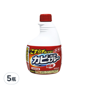 第一石鹼 Rookie 衛浴磁磚除霉噴霧 替換瓶, 400ml, 5瓶