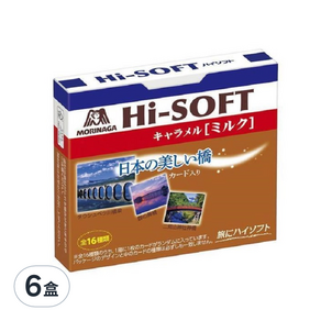MORINAGA 森永 嗨焦糖味牛奶糖, 72g, 6盒