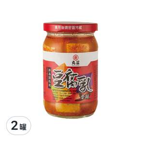 丸莊醬油 香辣豆腐乳 非基因改造, 350g, 2罐