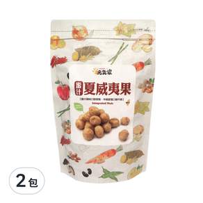 元氣家 烘焙蜜汁夏威夷果, 200g, 2包