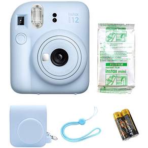 Instax Mini 12 淡藍色拍立得相機迷你底片 1 包 專屬包, 一次成像迷你 12, 1組