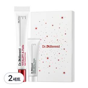 Dr. Different Vita Lift A Forte Cream 20g + Cica Metal Cream 10g 特價套裝+購物袋, 2組