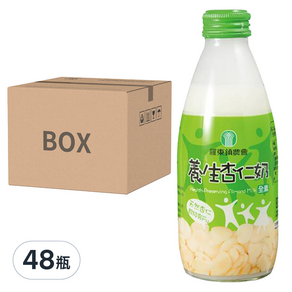 羅東鎮農會 養生杏仁奶, 245ml, 48瓶