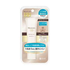 MEISHOKU 明色 MoistLabo美白精華BB霜 SPF50+ PA++++, #03健康, 30g, 1條