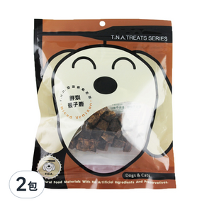 T.N.A. 悠遊 鮮點系列 寵物零食, 鮮烘骰子鹿, 100g, 2包