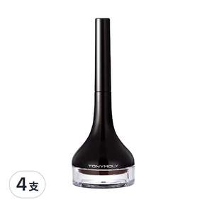 TONYMOLY 強力防水凝膠眼線筆 4g, 02 Brown, 4支