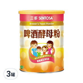 SENTOSA 三多 啤酒酵母粉, 400g, 3罐