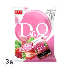 盛香珍 Dr.Q草莓蒟蒻, 265g, 3袋