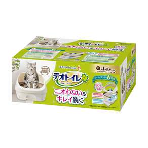 unicharm pet Deo-toilet 清新消臭 雙層貓砂盆半罩, 1個