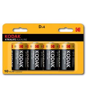 KODAK 柯達 鹼性電池 1號, 4入, 1組