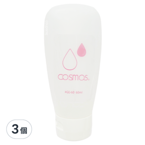 台灣 COSMOS 軟管 60ml, 霧面白, 3個