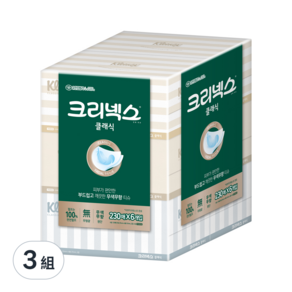 Kleenex 舒潔 經典盒裝雙層面紙 230張, 6盒, 3袋