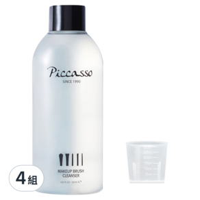 PICCASSO 畢卡索 刷具清潔液 附小量杯, 200ml, 4組