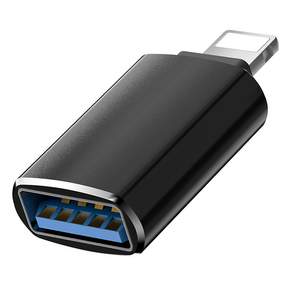 Gooseferry USB A 轉 Lightning iPhone 3.0 轉換 OTG 性別, 1入, 單色, 3.3cm