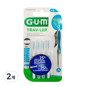 Gum Trav-Ler 牙間刷 1614, 4入, 2個