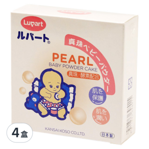 Lupart 日雅 真珠酵素爽身粉餅 0歲以上, 30g, 4盒