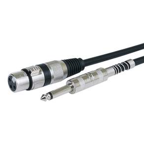 hemil electronic XLR 佳能 PC 3.5 高級麥克風線 Canon 母頭和 5.5 單聲道公頭 2m, 04 號, 混色