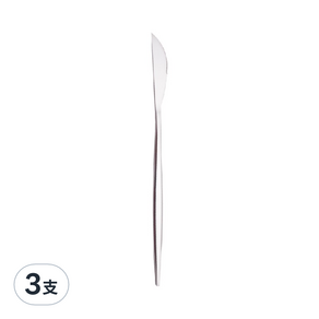 歐風純色餐具 304不鏽鋼餐刀, 銀色, 3支