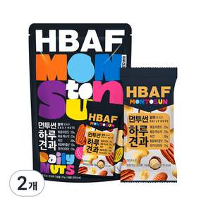 HBAF 每日堅果隨身包 黑色款, 200g, 20包