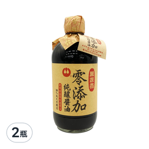 萬家香 零添加 純釀醬油, 450ml, 2瓶