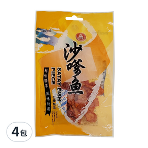 長松食品 沙嗲魚, 40g, 4包