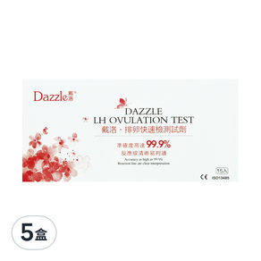 Dazzle 戴洛 排卵快速檢測試劑, 15入, 5盒