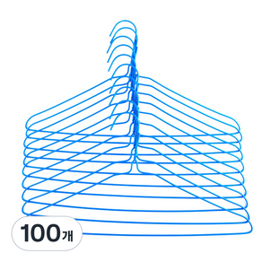 彩色衣架組, 淺藍色, 100個