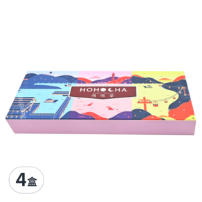 HOHOCHA 喝喝茶 風景立體茶包, 3g, 9包, 4盒