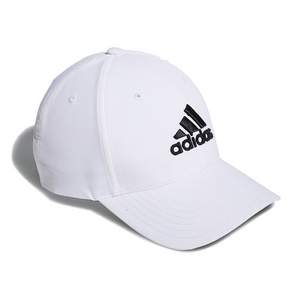 adidas 愛迪達 Logo刺繡棒球帽 M306, 白色 (FM3061)