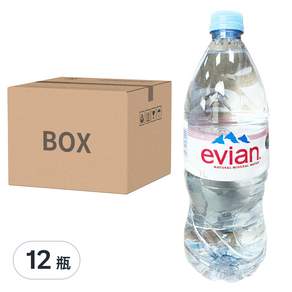 evian 依雲 天然礦泉水, 1000ml, 12瓶