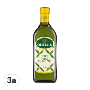 OLITALIA 奧利塔 純橄欖油, 1L, 3瓶