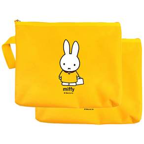 miffy 米飛 餐盤收納袋 黃色, 2個