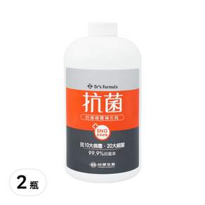 台塑生醫 Dr's Formula 抗菌防護噴霧 補充瓶, 1kg, 2瓶