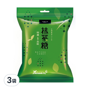 永發茗茶 特濃抹茶糖, 100g, 3袋