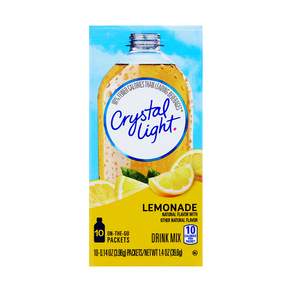 Crystal light 低卡水果風味沖飲粉 檸檬水口味, 3.96g, 10條, 1盒