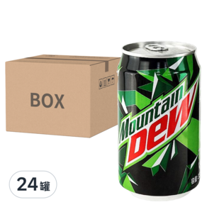 Mountain Dew 激浪 汽水, 330ml, 24罐