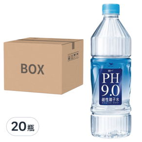 統一PH9.0 鹼性離子水, 800ml, 20瓶