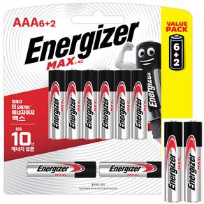 Energizer Max AAA 電池, 10入, 1個