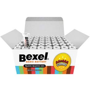 Bexel 鹼性電池組 3號+4號, 1盒, 48入