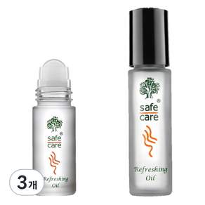 safe care 舍芙開 薄荷精油滾珠瓶 5ml+10ml, 3組