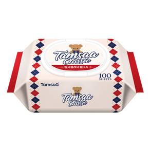 Tamsaa 經典款掀蓋式濕紙巾, 100張, 20包