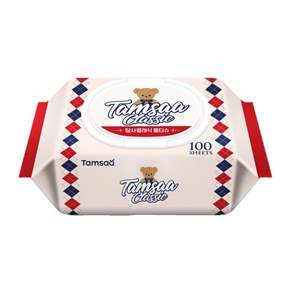 Tamsaa 經典款掀蓋式濕紙巾, 100張, 10包