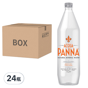 ACQUA PANNA 普娜 天然礦泉水 瓶裝, 1L, 24瓶