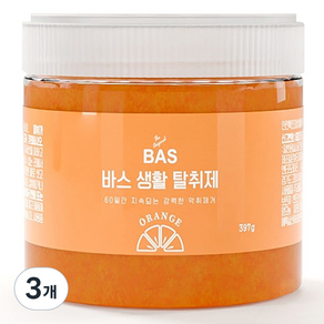 Bas Living除臭凝膠橙, 397g, 3個