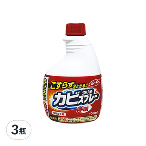 第一石鹼 Rookie 衛浴磁磚除霉噴霧 替換瓶, 400ml, 3瓶