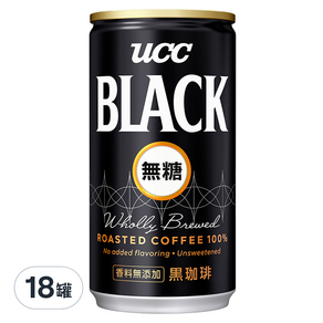 ucc BLACK黑極緻咖啡, 185g, 18罐