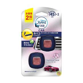 febreze 風倍清 車用芳香劑 2ml*2入, 傳時花朵, 1組